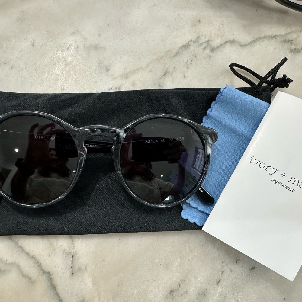 Ivory + Mason Black Sunglasses